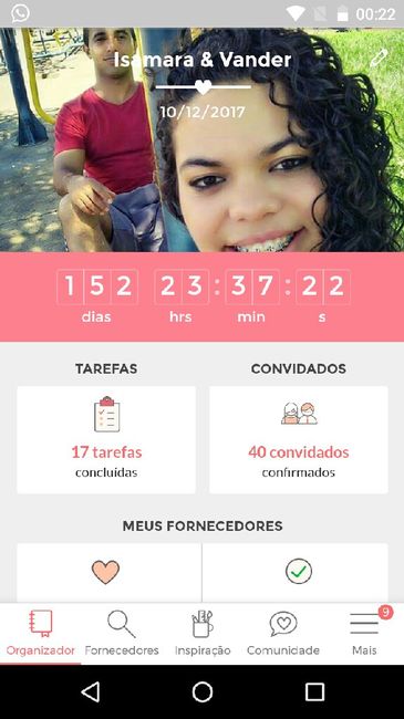 O meu contador ta correndo ai ai chega logo 30/11/2019 - 1
