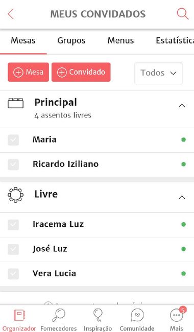 Ajuda para montar a lista de convidados, por aqui... - 1