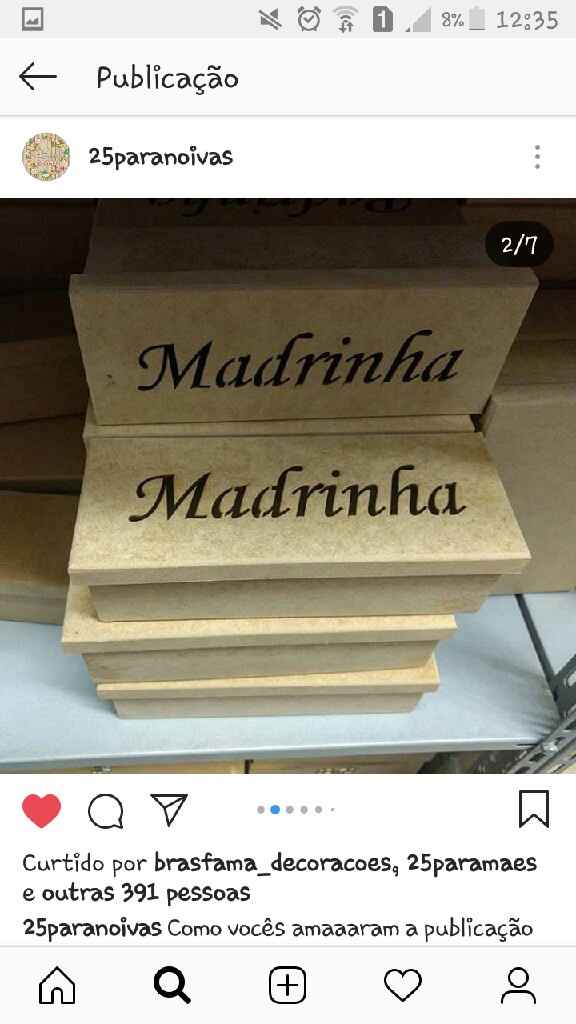 Presente/convite dos Padrinhos - 3