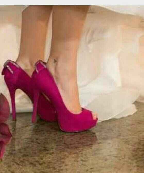 Meus sapatos e buquer escolhidos no tom azul.. - 2