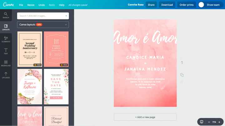 Convites no Canva - 3