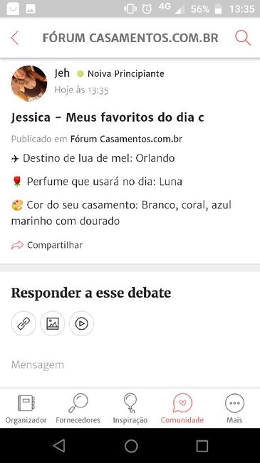 ÚLTIMO PASSO: Compartilhe seus favoritos de casamento! - 1