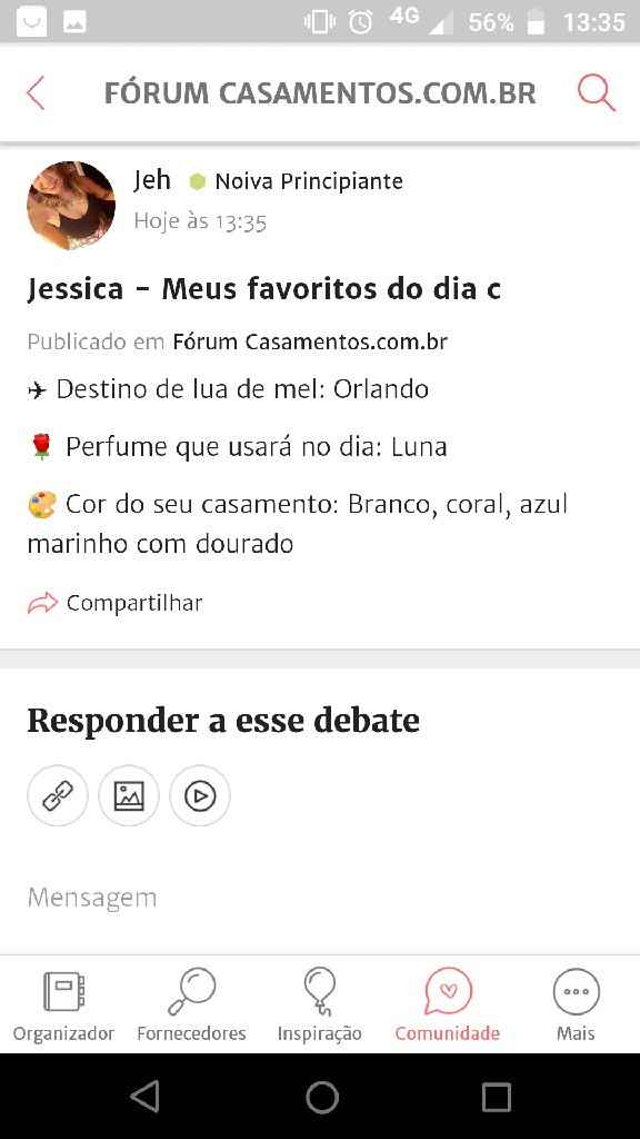ÚLTIMO PASSO: Compartilhe seus favoritos de casamento! - 1