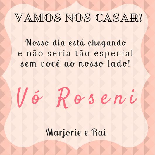 Meu convite de Casamento, padrinhos... #vemver 11