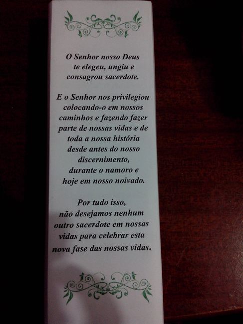 Convite para padrinhos e padre - 2