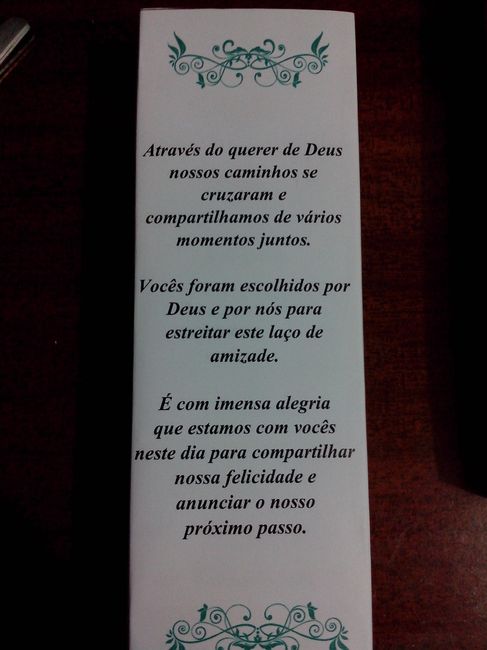 Convite para padrinhos e padre - 1