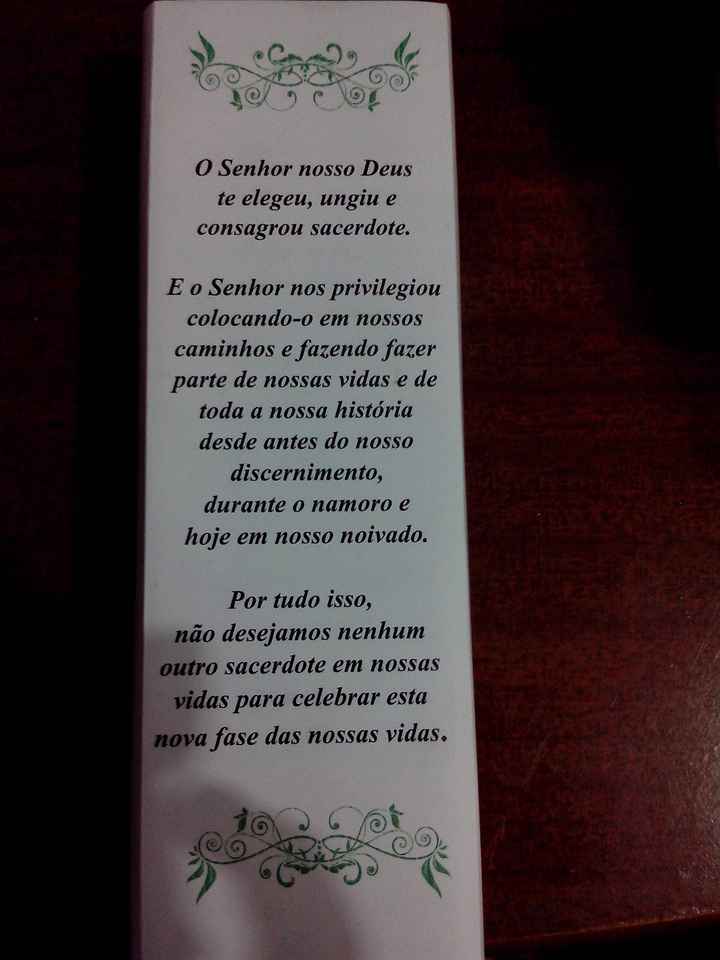 Convite para padrinhos e padre - 2
