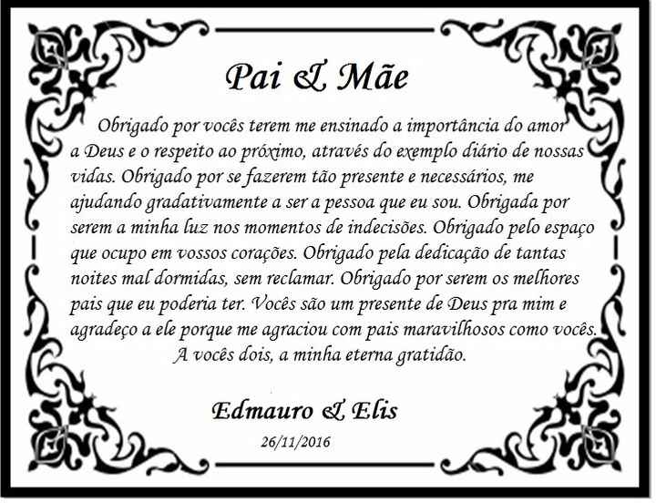 Mensagem Pais! 