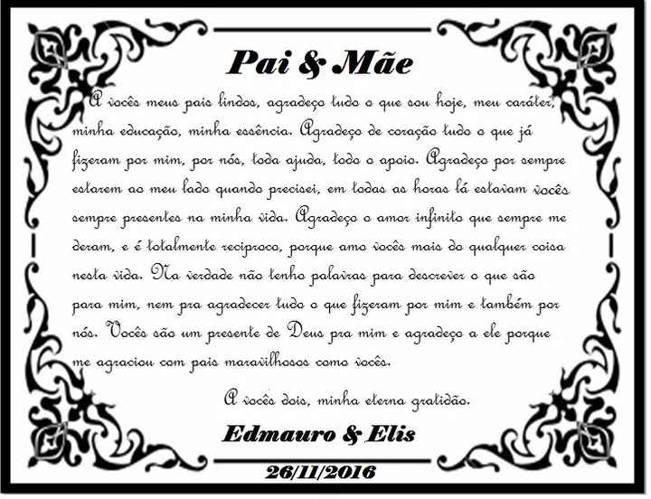 Mensagem Pais! 