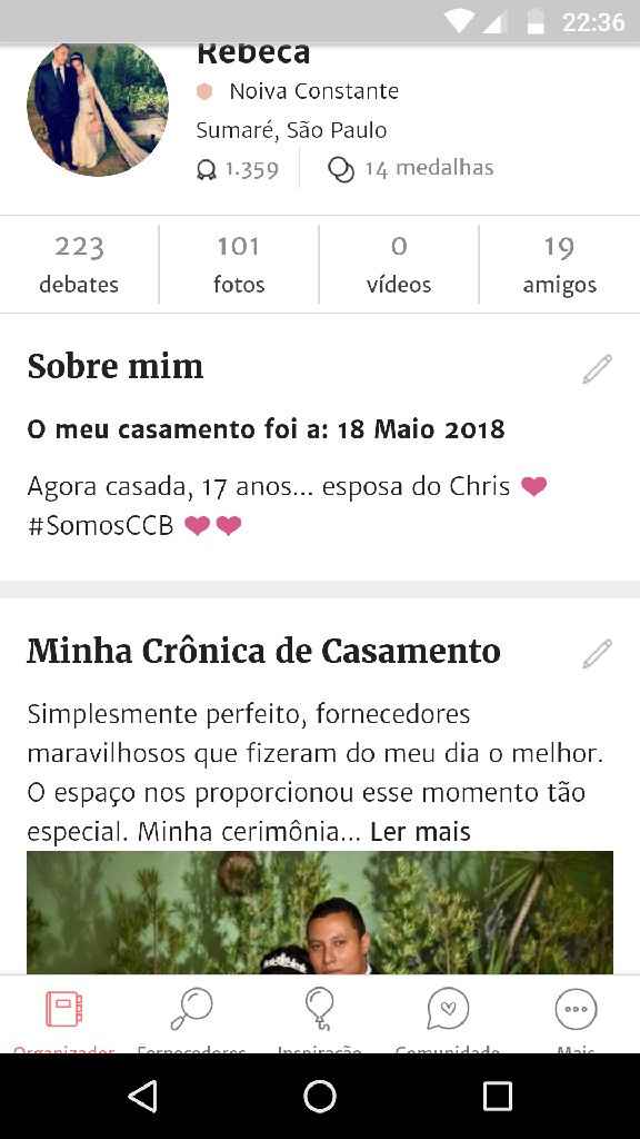 Como encontro minha cronica? - 1
