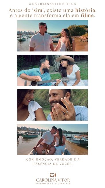 Transforme seu pré-casamento em um filme inesquecível- inclui vídeo save the date - 2