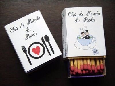 Caixinha de fósforo personalizadas