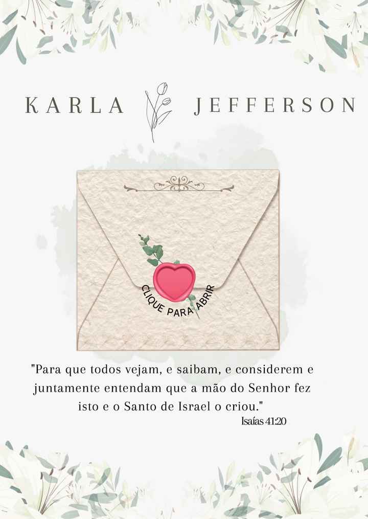 Nosso convite virtual interativo - 1