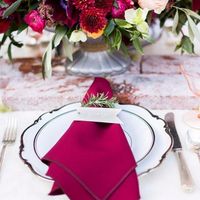 Decoração Rosa chá e Marsala