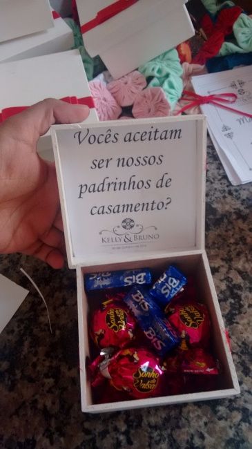 Caixinha dos Padrinhos - Convite
