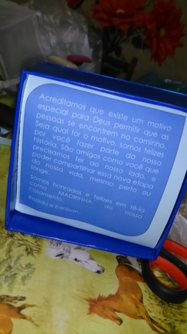 Caixa Convite Padrinhos