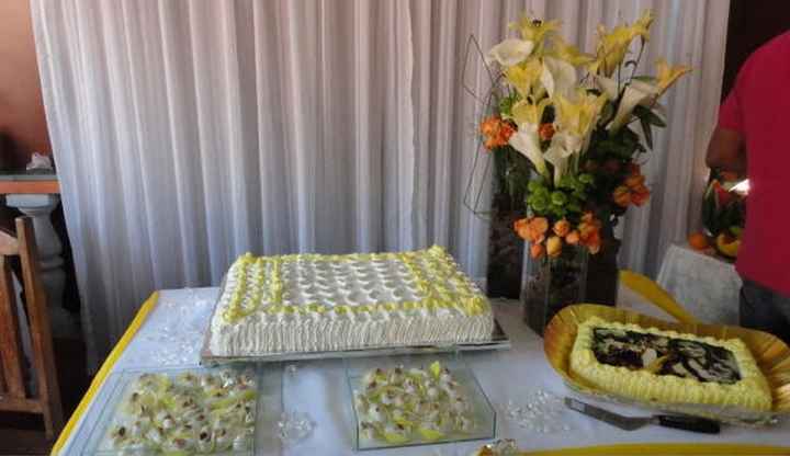 Decoração mesa do bolo