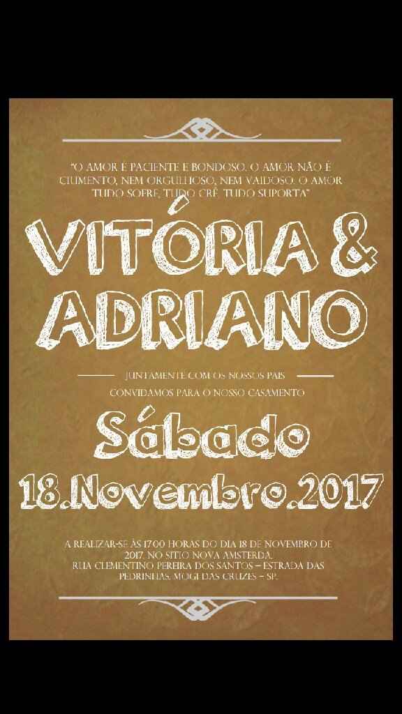 Arte do convite - vem ver!!! - 1