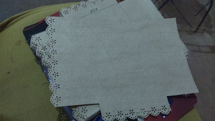 Envelope com o acabamento