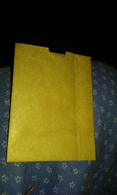 Envelope do convite pronto. Frente