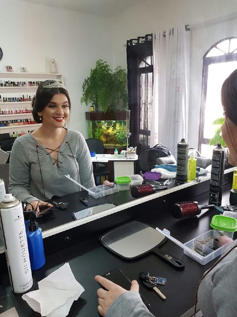 Teste de cabelo e make #faltam10dias - 4