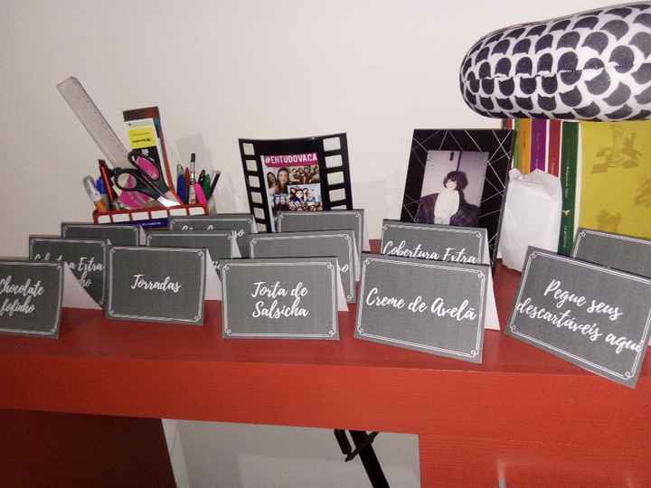 Fizemos de todos os itens porque no fim também vai contar como "decoração" e dar vida à mesa
