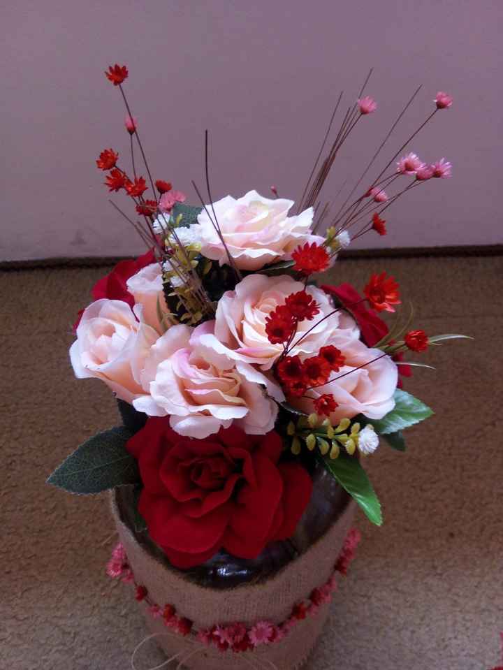 rosas e flores secas