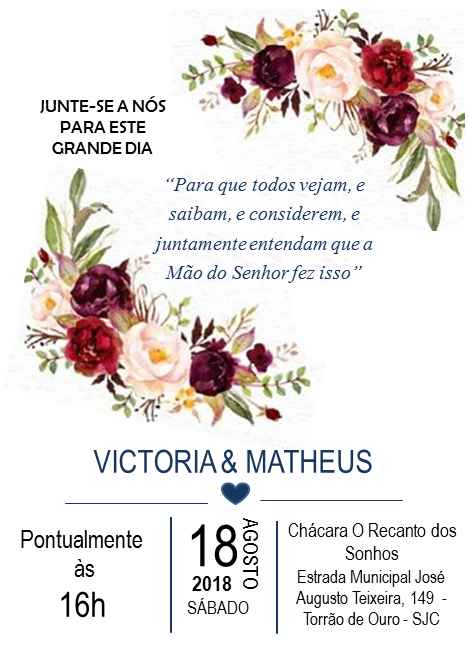 Convite 1 - Inspiração - Pinterest