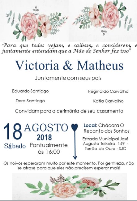 Convite 2 - Inspiração - Noivinhas da Comu!