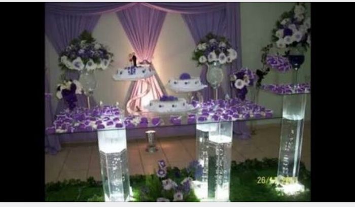 Decoração branco e lilas!!! 