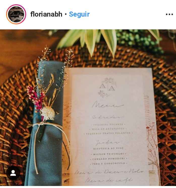 Menu/cardápio - 1
