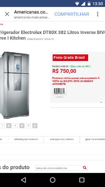 Promoção lojas americanas - 1