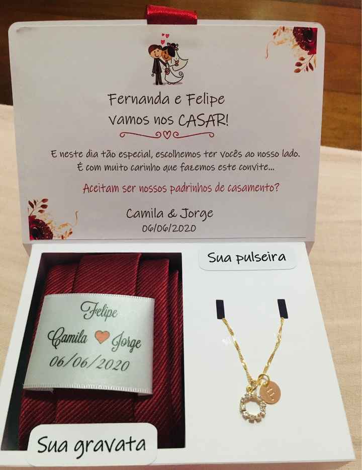 Convite dos padrinhos 😍 - 1