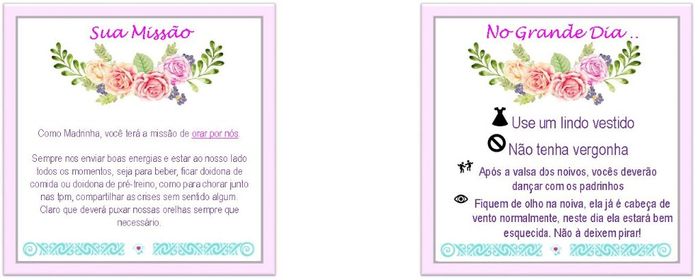 Manual de Madrinhas / Padrinhos / Daminha / Pajem 5