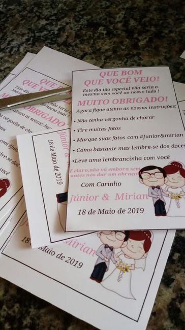 Cartão de agradecimento - 1