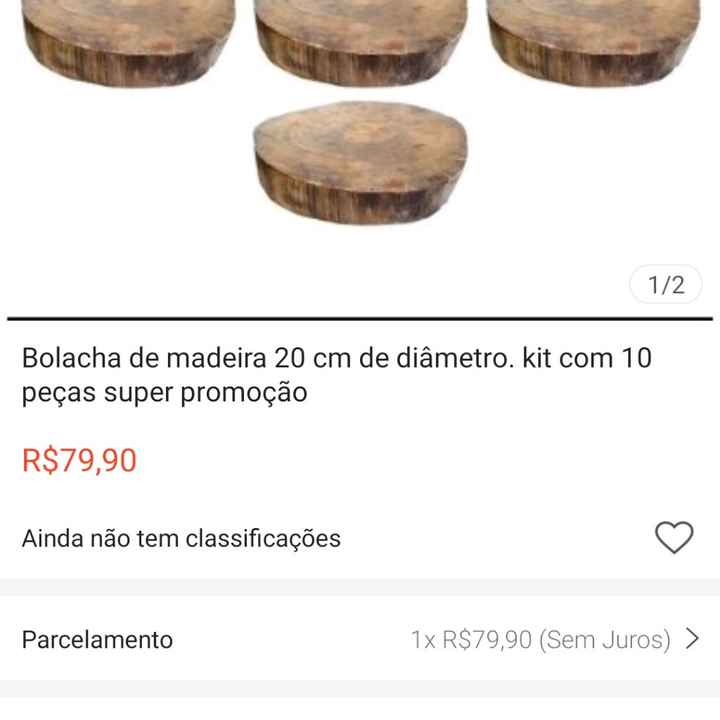 Preço bolachas de madeira - 1