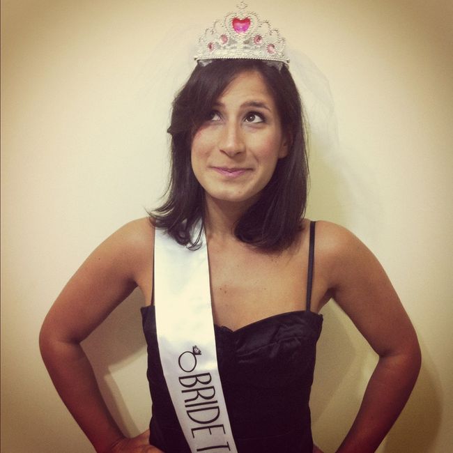 Noiva no chá de lingerie