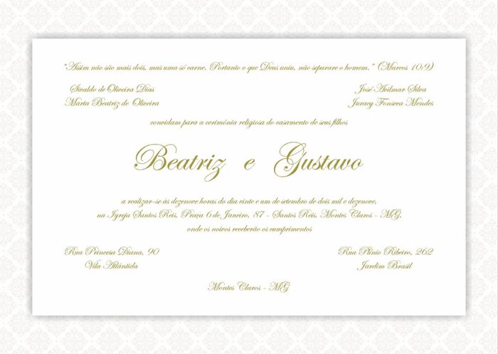 Convite Casamento - 1