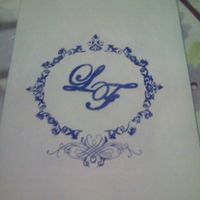 Criação de monogramas e cartão de casamento - 1