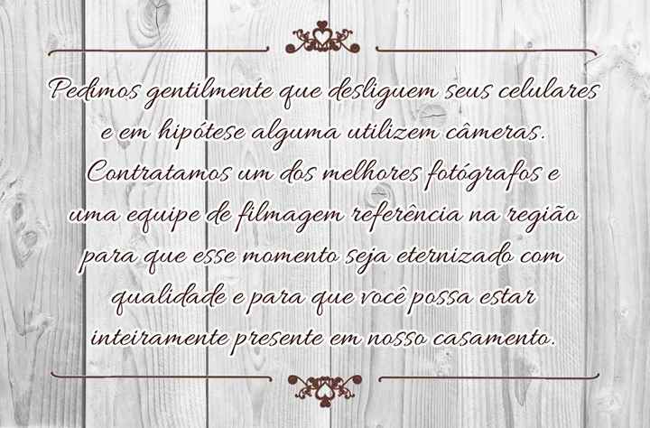 Postagem para os convidados