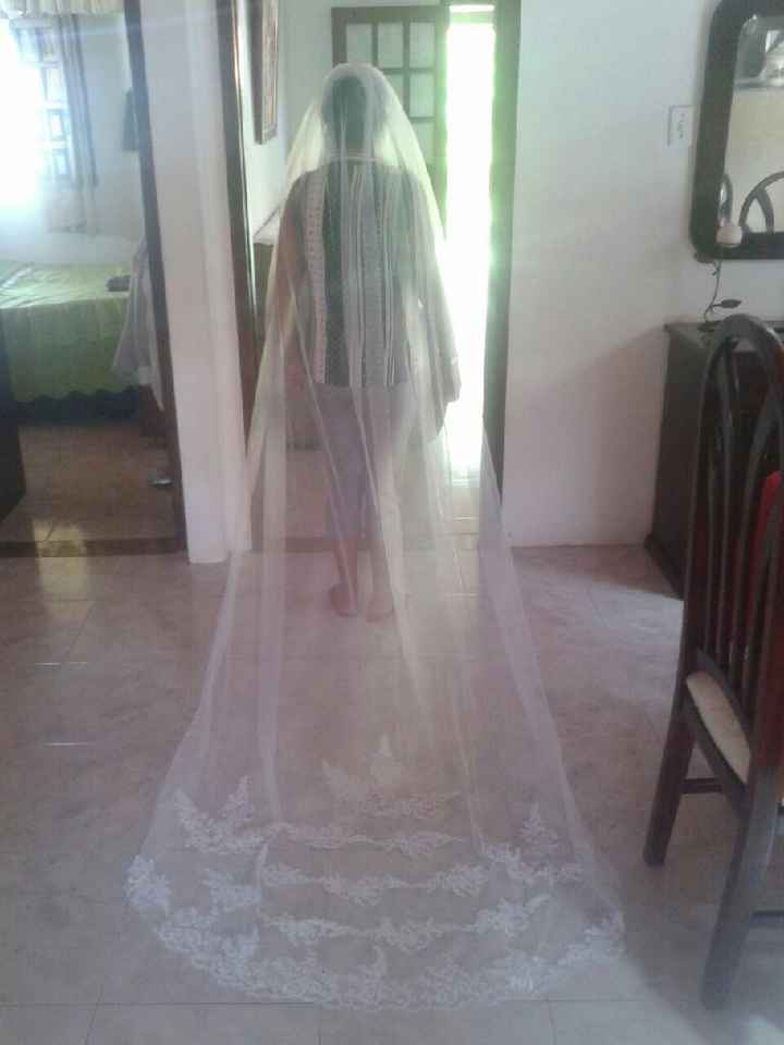 Meu véu e brinco chegaram. #vemver - 2
