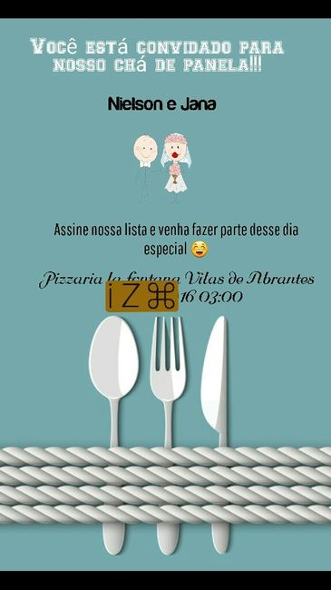 Convite chá de ... - 1