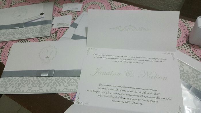 Meus convites chegaram... - 2