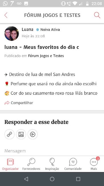 ÚLTIMO PASSO: Compartilhe seus favoritos de casamento! 2