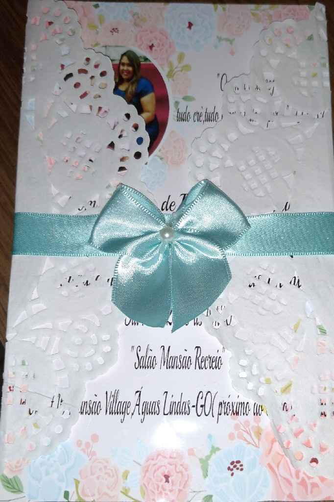 Meu convite diy 🥰❤️ - 2