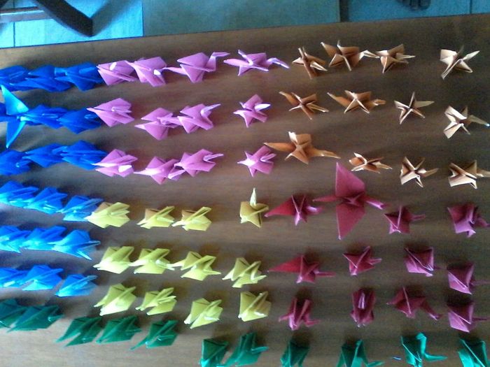 Meu pequeno e colorido exercito.