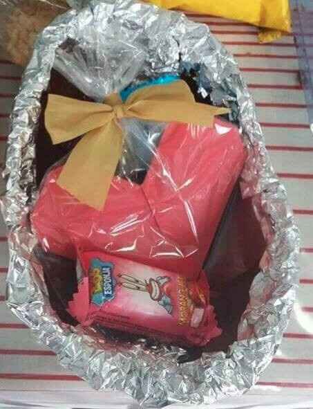 Ovo de páscoa com pedido de casamento