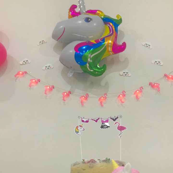  Dicas do meu Chá de lingerie - tema unicórnio e flamingos - decor barata - 7