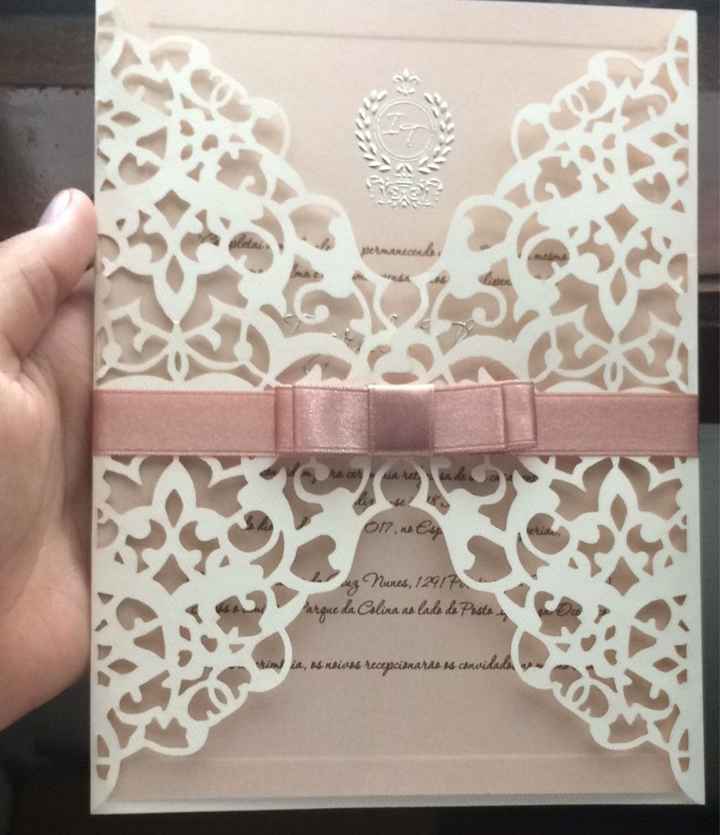 Convites - papel estilo - 1