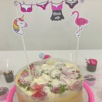  Dicas do meu Chá de lingerie - tema unicórnio e flamingos - decor barata - 2